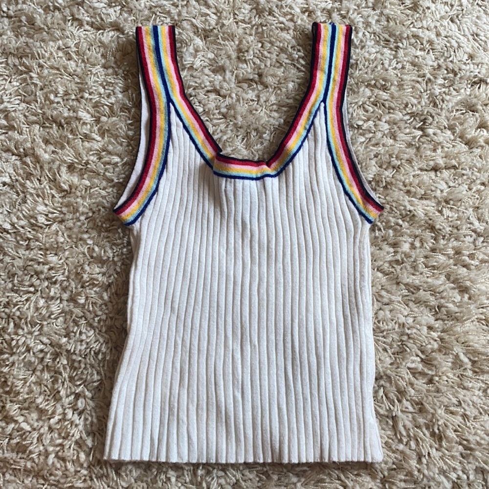 RAINBOW KNIT TANK⭐️
